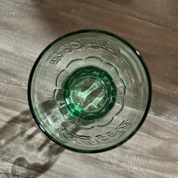 Coke Glass Genuine Coca-Cola Green Large 6" Tall Glass Cup Vintage Style 17 Oz - Picture 4 of 5